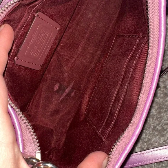 Coach Lavender Sequin Shoulder Bag - Picture 6 of 9